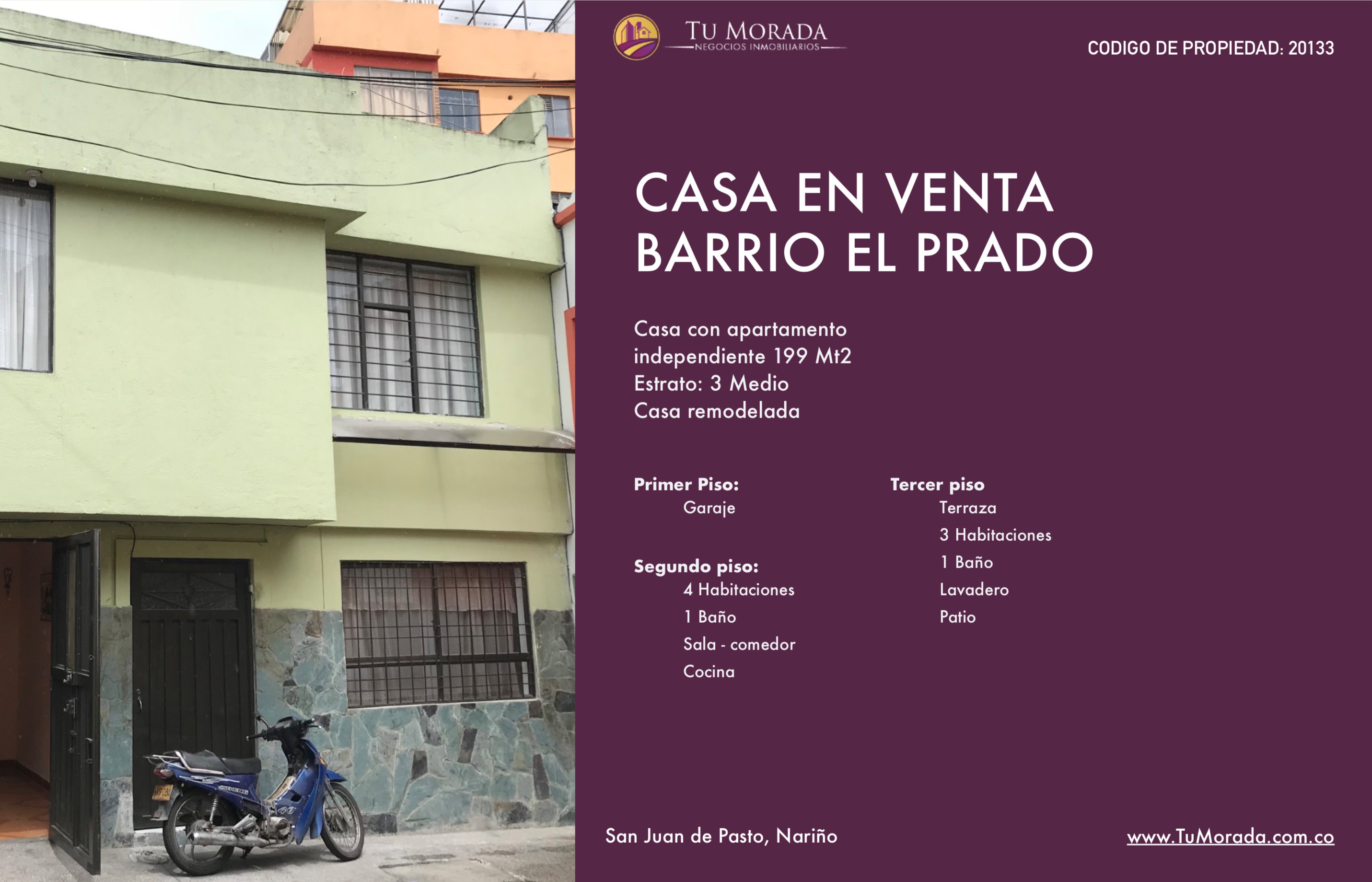 En venta, casa con apartamento independiente barrio el Prado